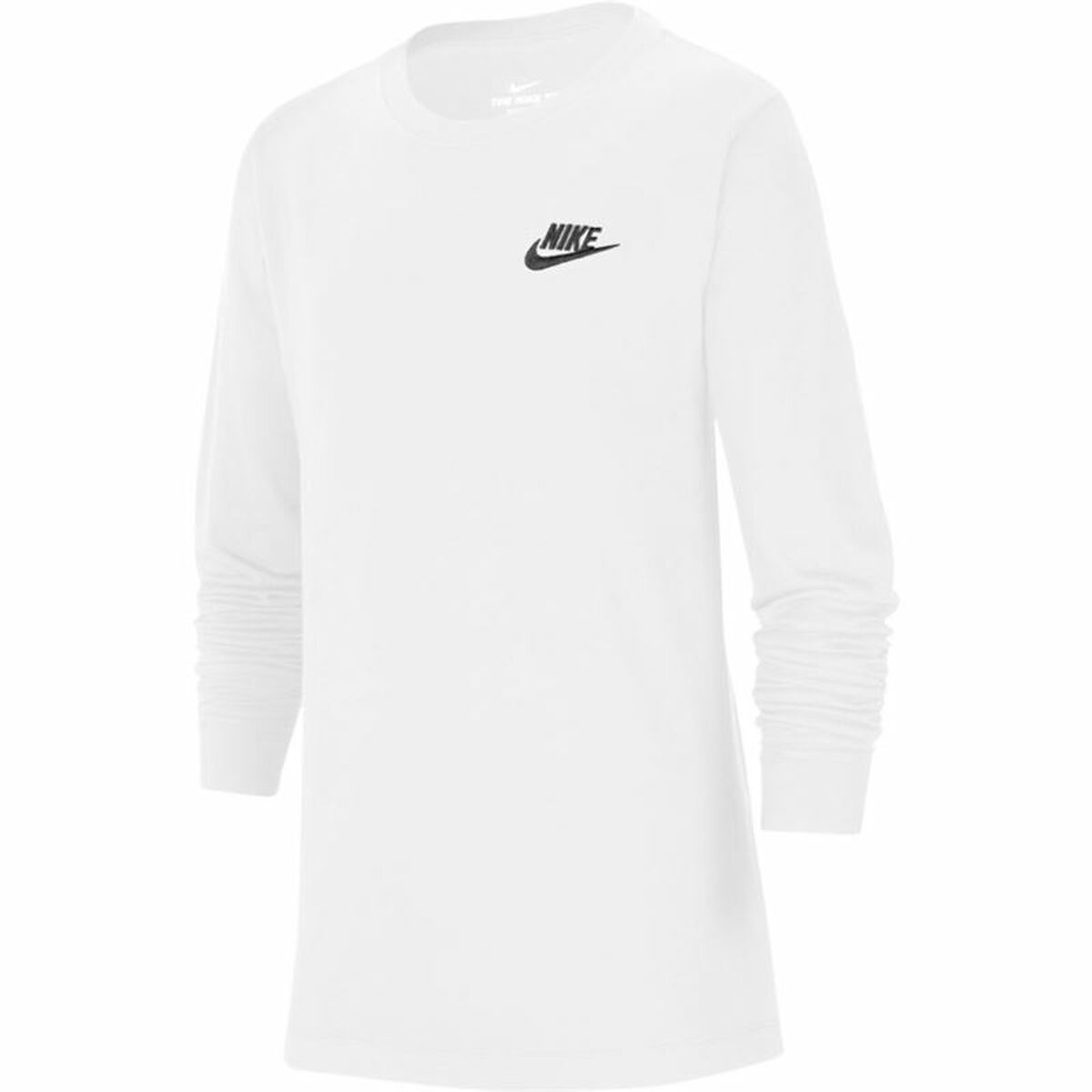 T-shirt med lång ärm Barn Nike Sportswear Vit