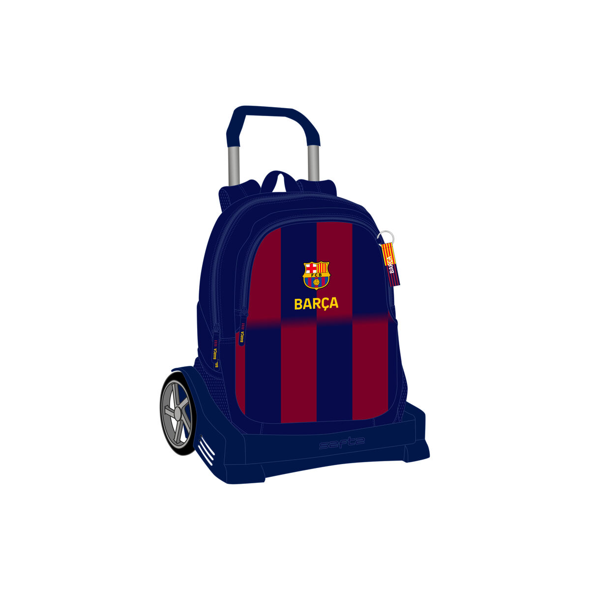 Skolryggsäck F.C. Barcelona Blå Rödbrun 32 x 44 x 16 cm