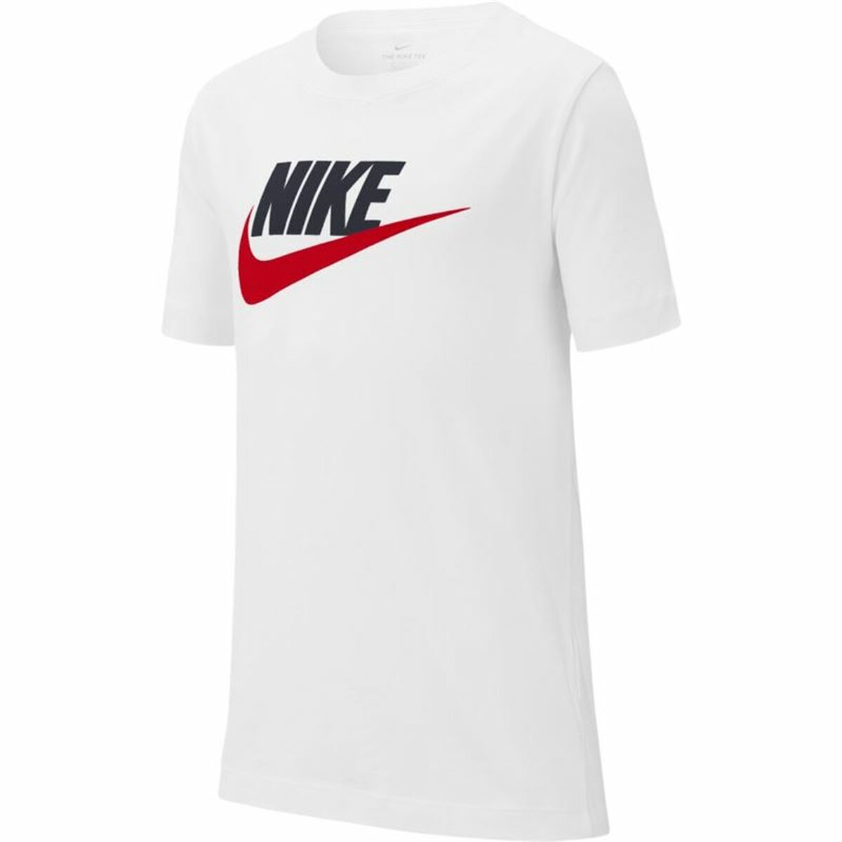 T-shirt med kortärm Barn Nike Sportswear Vit