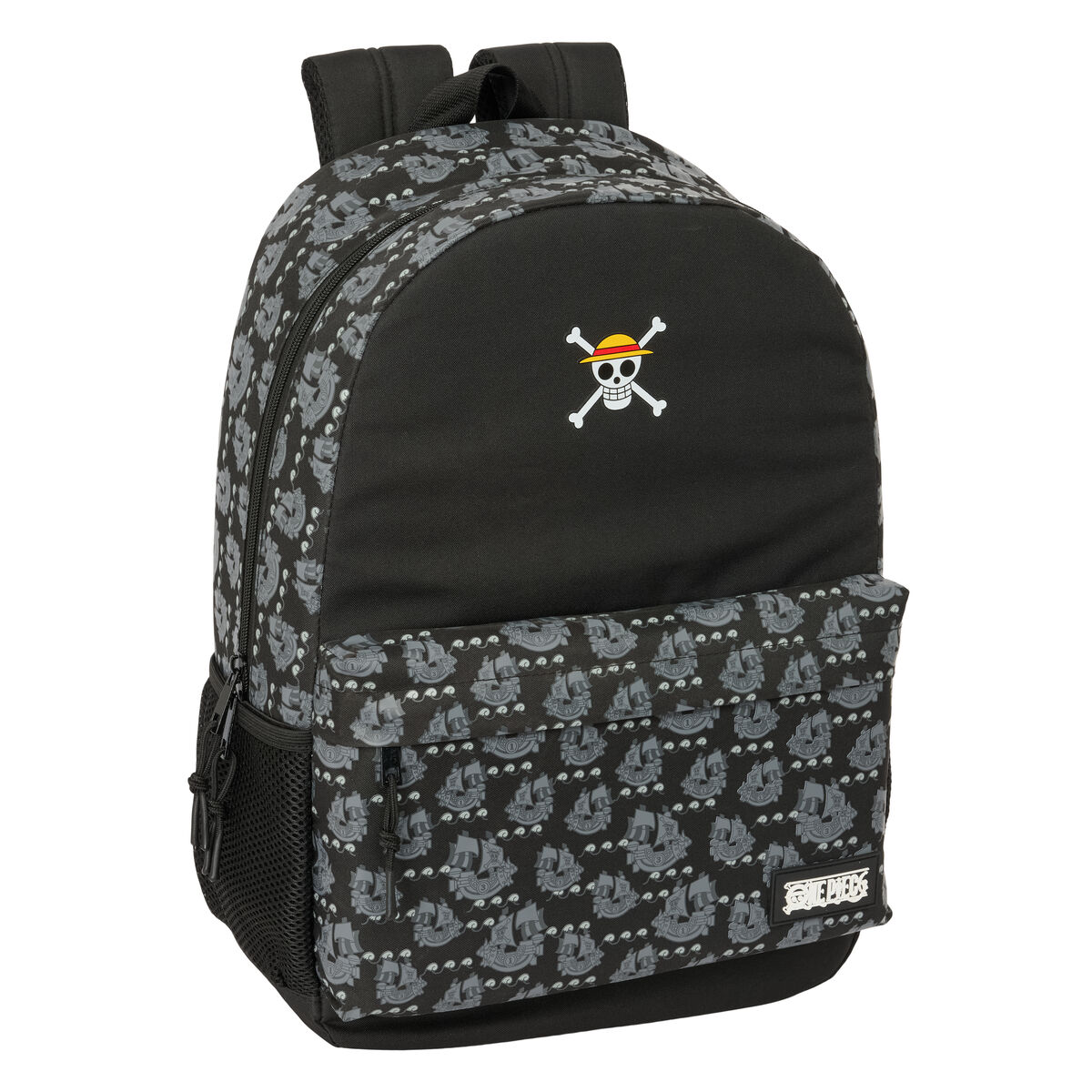 Skolryggsäck One Piece Pirates Svart 30 x 46 x 14 cm