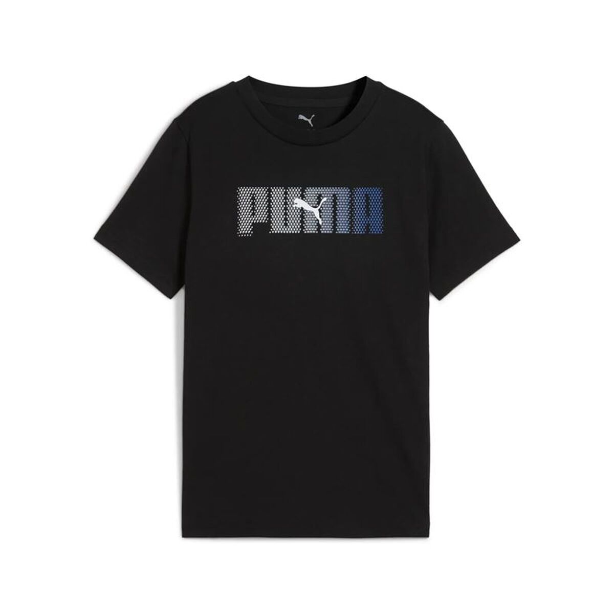 Barn T-shirt med kortärm Puma Essentials Logo Lab B Svart