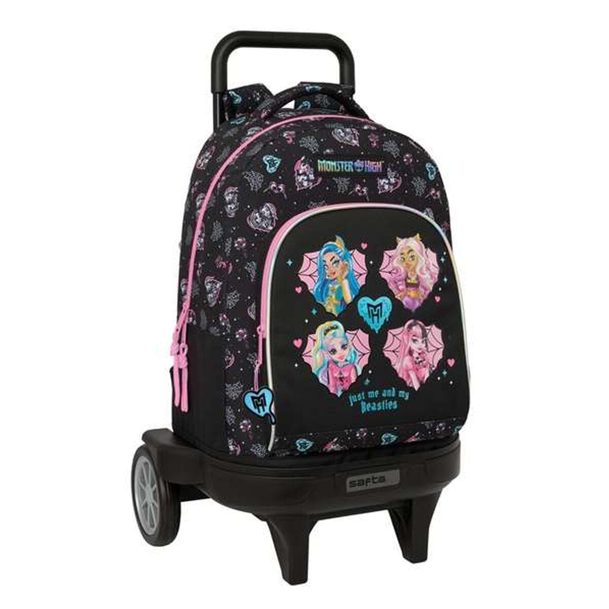 Skolryggsäck Monster High Svart 33 x 45 x 22 cm