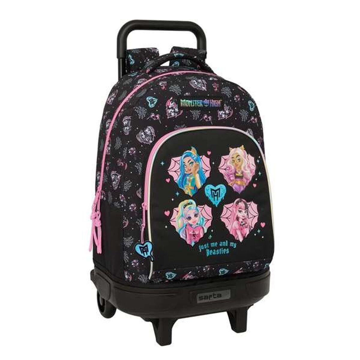 Skolryggsäck Monster High Svart 33 x 45 x 22 cm