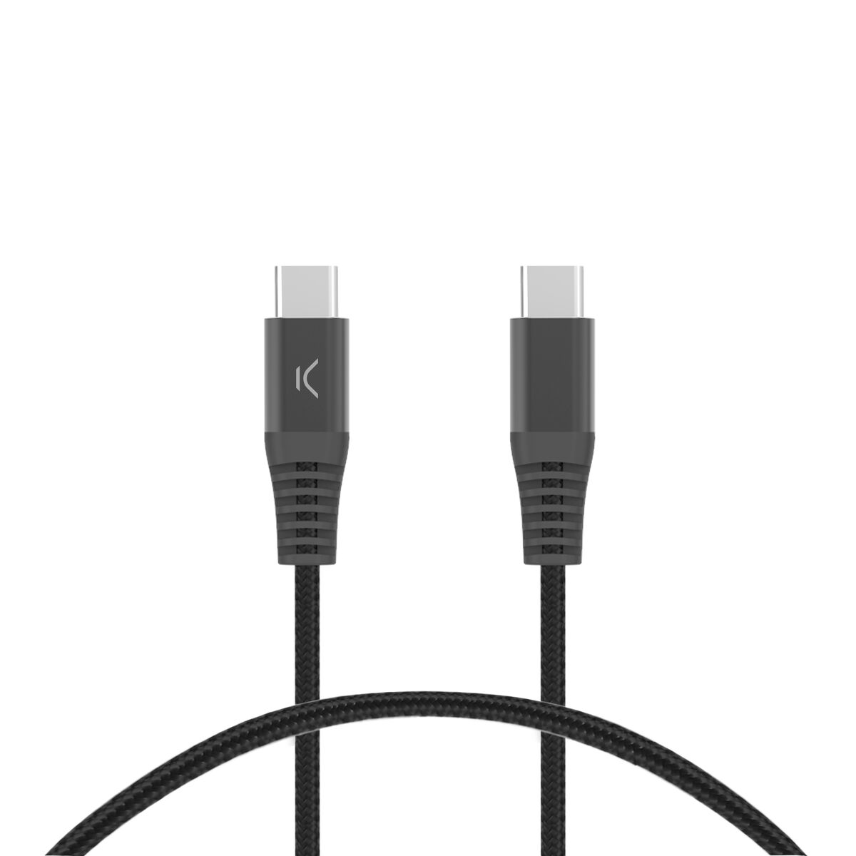 USB-kabel KSIX Svart 1 m