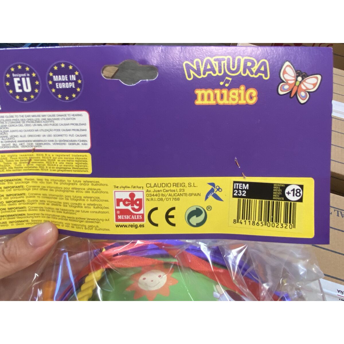 Trumma Reig djur 20 cm - 2