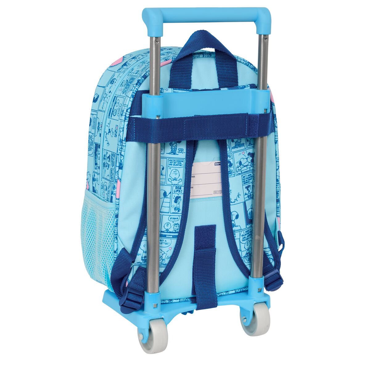 Skolväska med hjul Snoopy Love Blå 26 x 11 x 67 cm 26 x 34 x 11 cm - 2