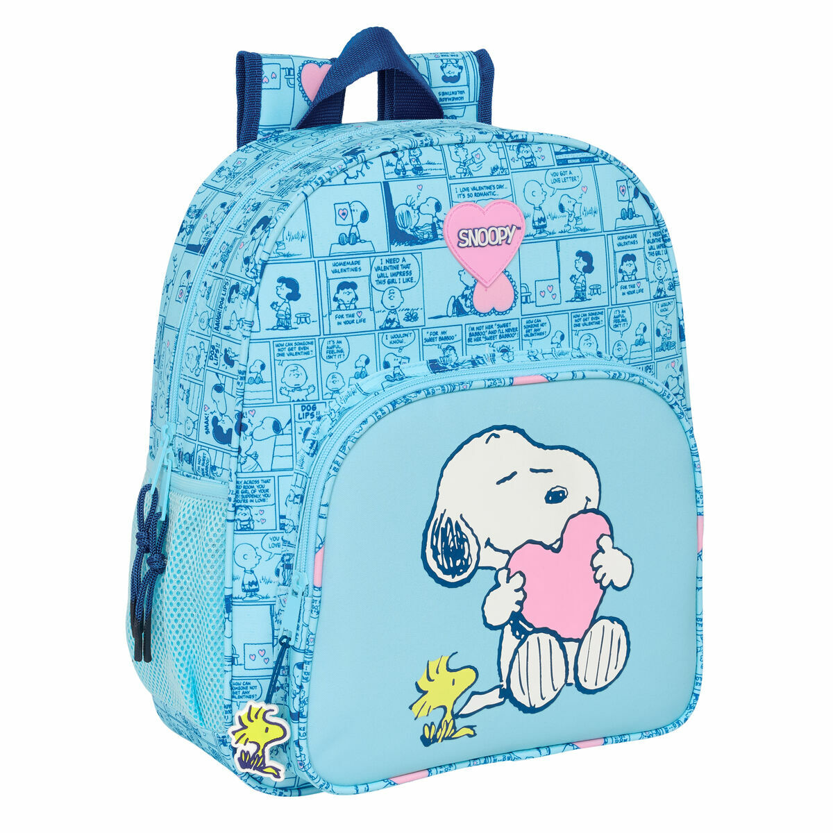 Skolryggsäck Snoopy Love Blå 32 x 38 x 12 cm