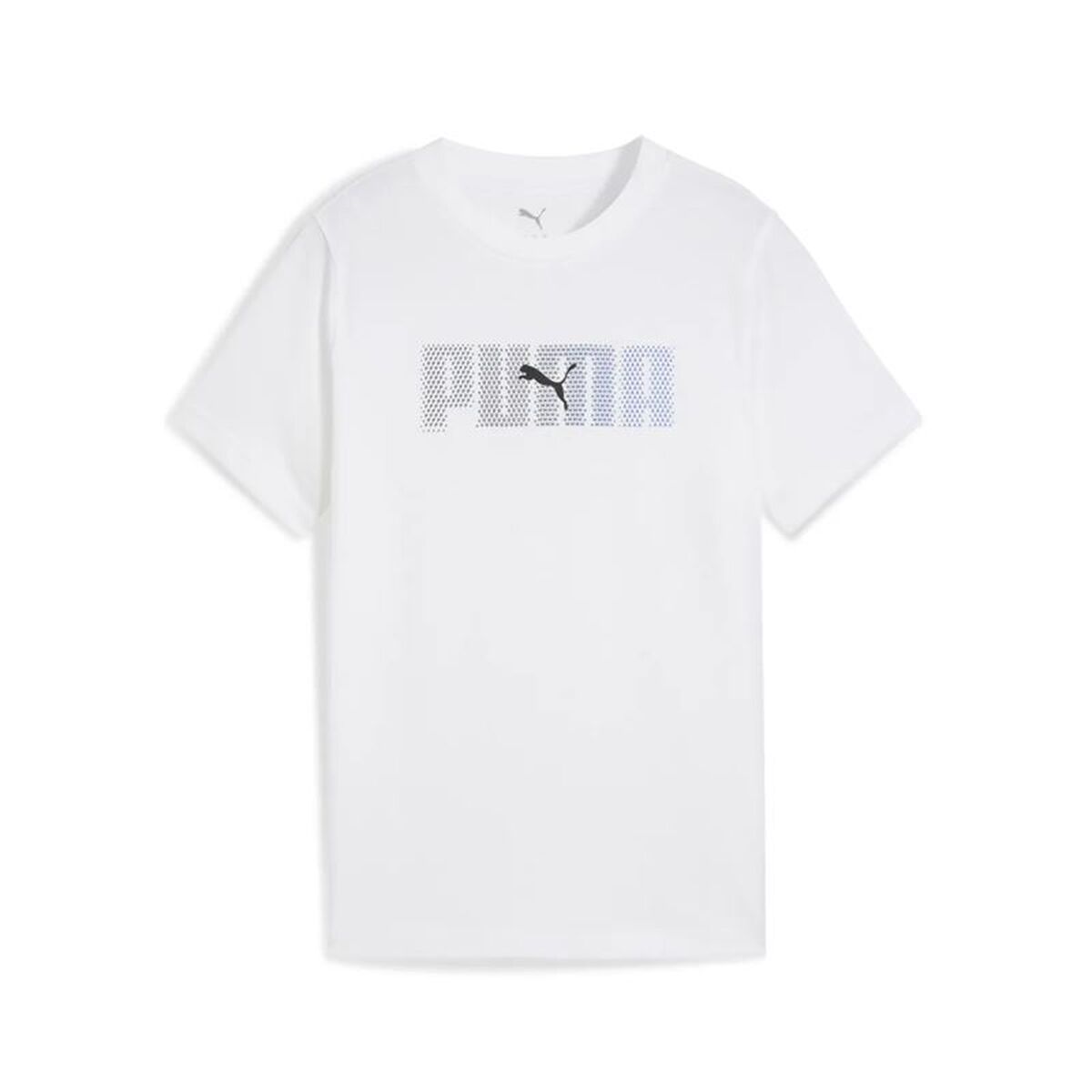 Barn T-shirt med kortärm Puma Essentials Logo Lab B Vit