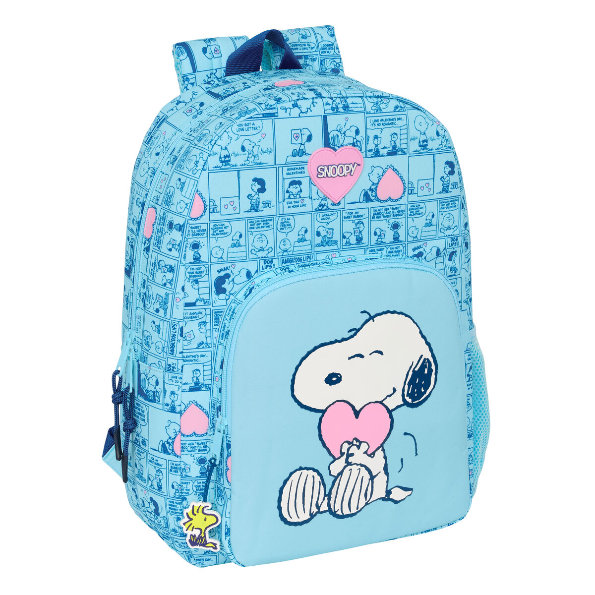 Skolryggsäck Snoopy Love Blå 30 x 46 x 14 cm