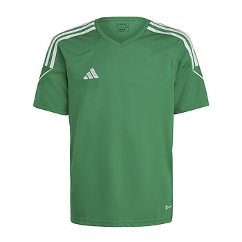 Kortärmad fotbollströja, Barn Adidas Tiro 23 Grön