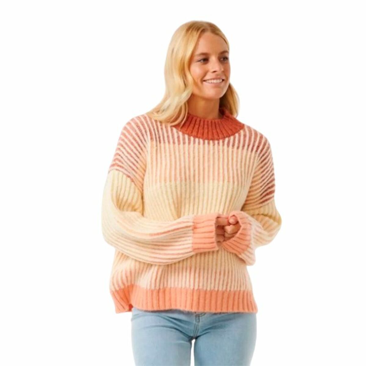 Tröja utan huva Dam Rip Curl Soleil Rib Knit Crew