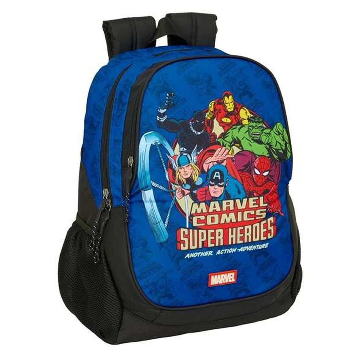 Skolryggsäck The Avengers Blå Svart 32 x 44 x 16 cm