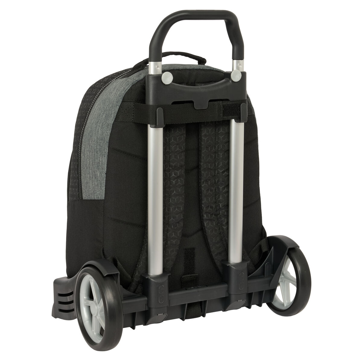 Skolväska med hjul BlackFit8 Old school Svart Grå 32 x 42 x 15 cm - 2