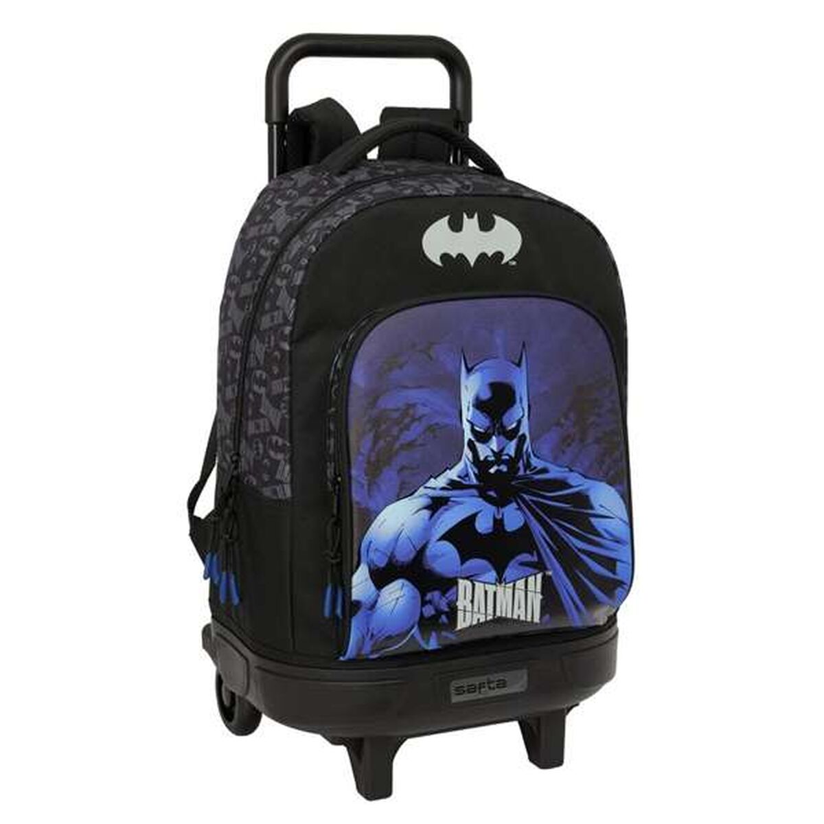 Skolväska med hjul Batman Svart 33 x 45 x 22 cm