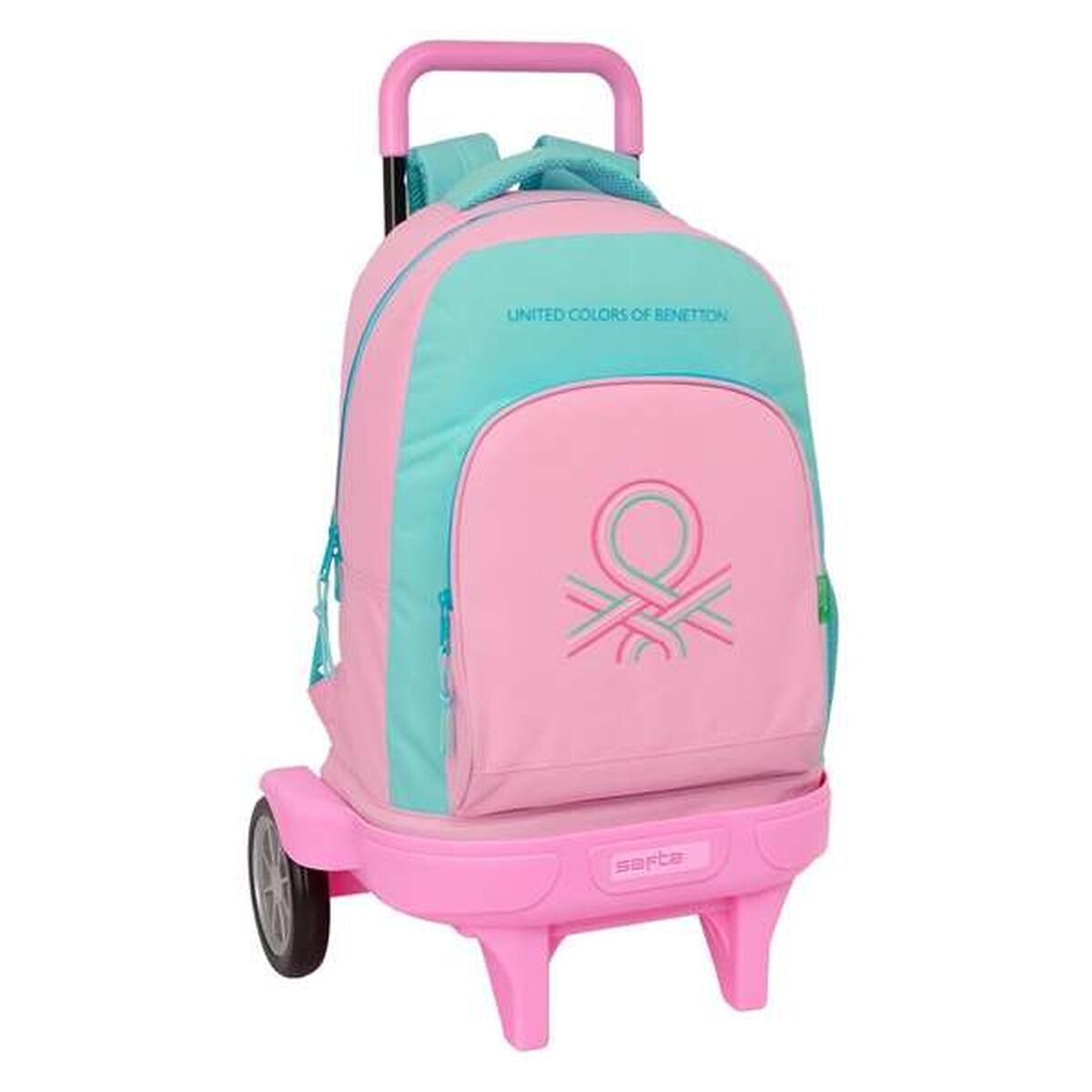 Skolväska med hjul Benetton Dolce Multicolour 33 x 45 x 22 cm