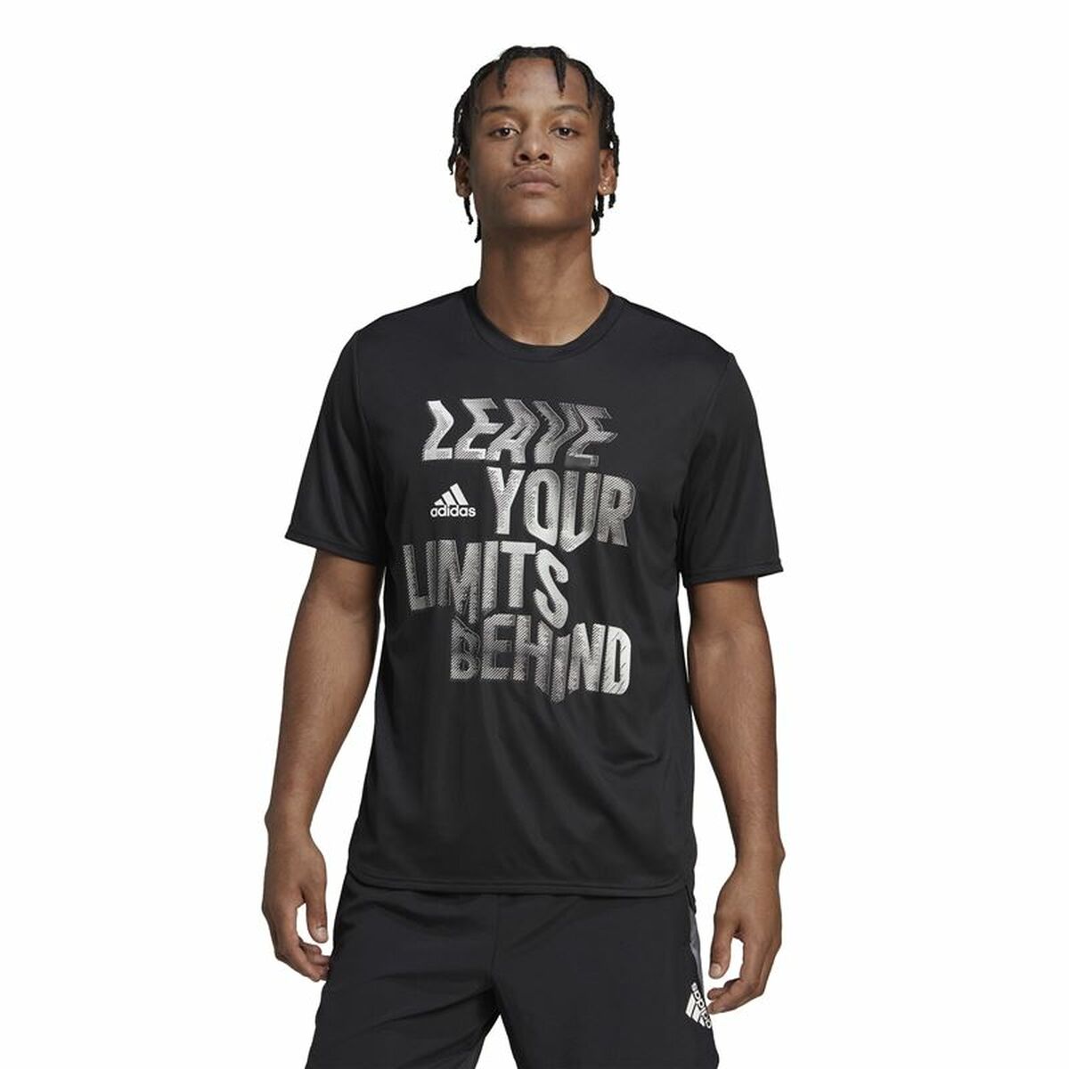 T-shirt med kortärm Herr Adidas HIIT Svart - 2