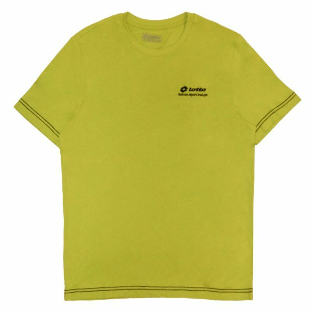 T-shirt med kortärm Herr Lotto Brett Gul Limegrön - 2