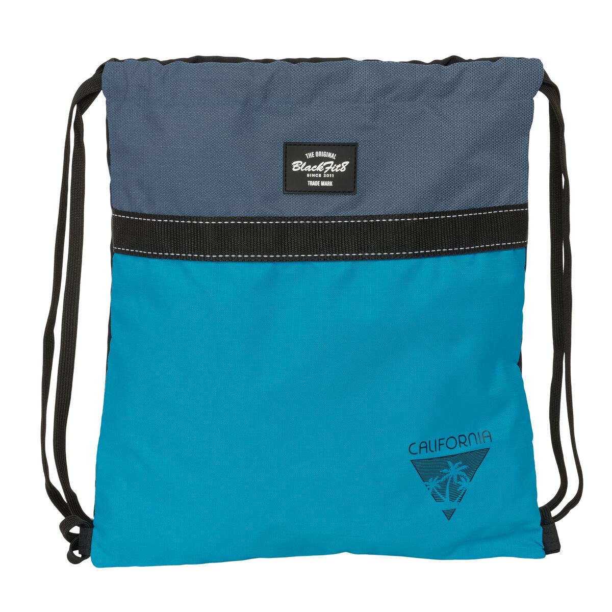 Skopåse med remmar BlackFit8 California Blå Svart 35 x 40 x 1 cm