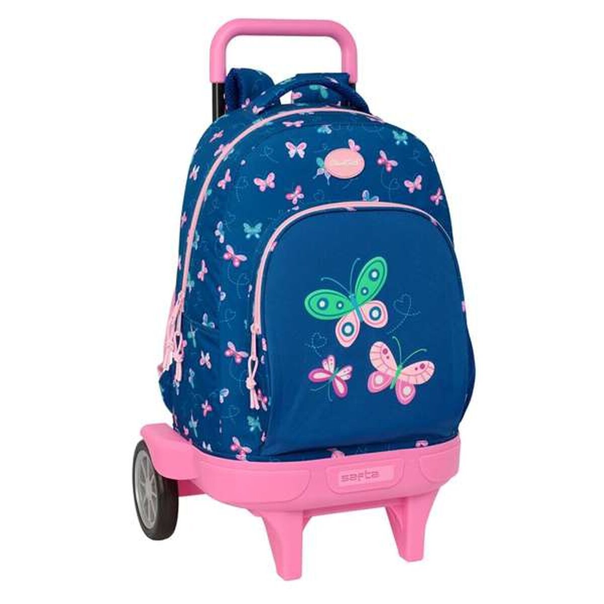 Skolväska med hjul BlackFit8 Mariposas Multicolour 33 x 45 x 22 cm Fjärilar
