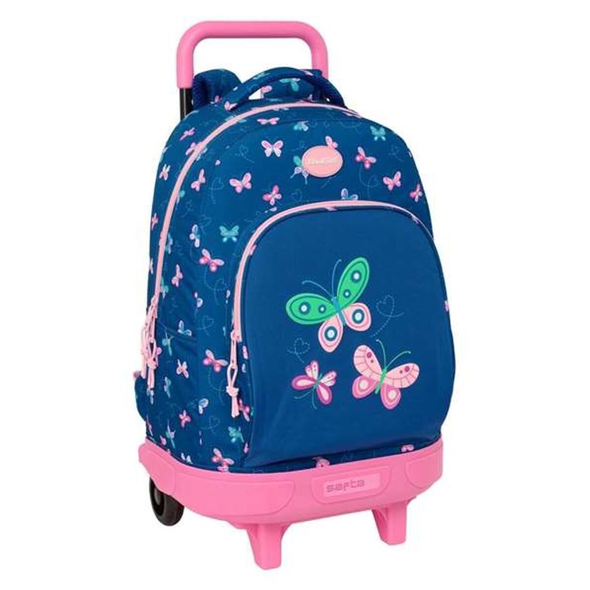 Skolväska med hjul BlackFit8 Mariposas Multicolour 33 x 45 x 22 cm Fjärilar