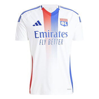 Kortärmad fotbollströja för herrar Adidas Olympique Lyonnais 24/25 Home