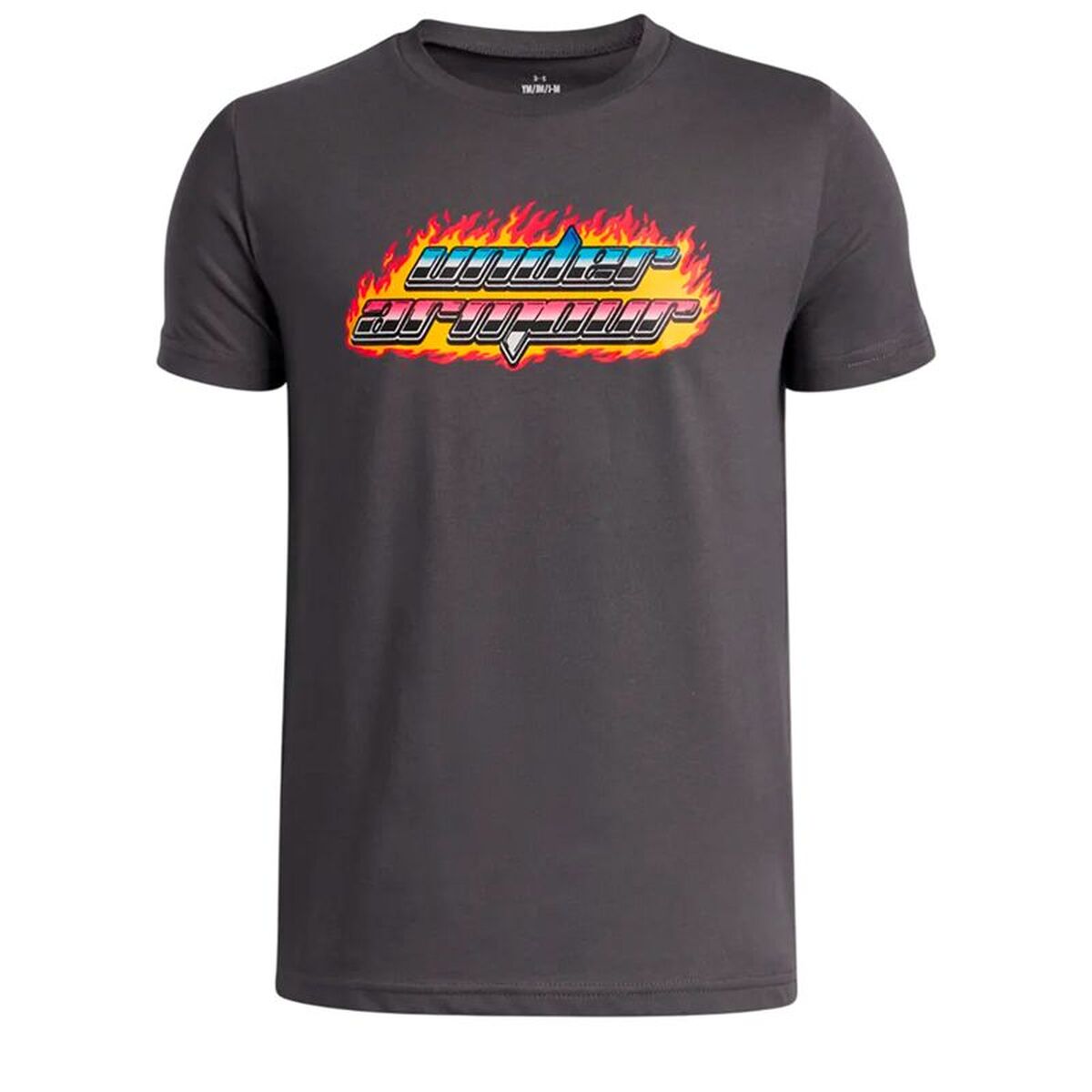 Barn T-shirt med kortärm Under Armour Flame Wm Ss Grå