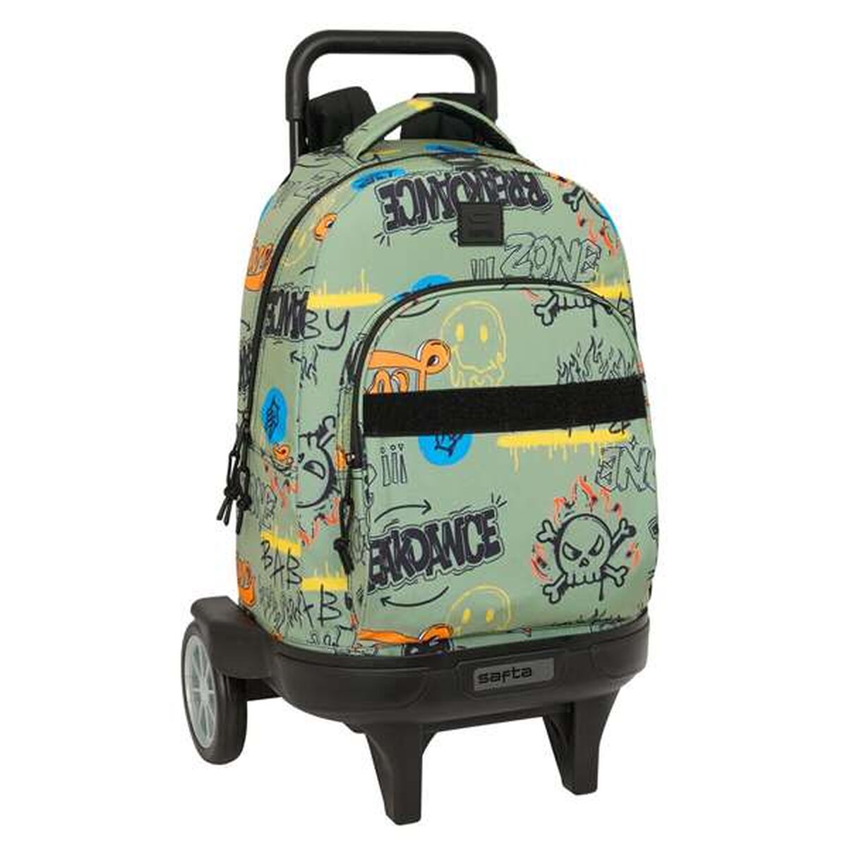 Skolväska med hjul Safta Zone 33 x 45 x 22 cm Graffitti