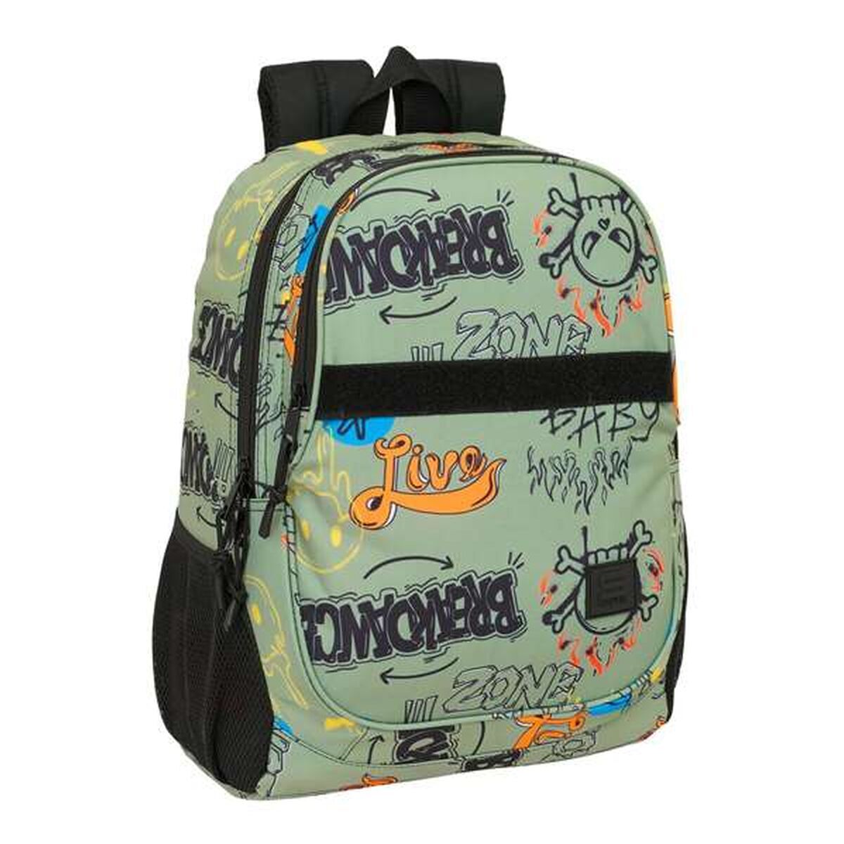 Skolryggsäck Safta Zone 32 x 44 x 16 cm Graffitti