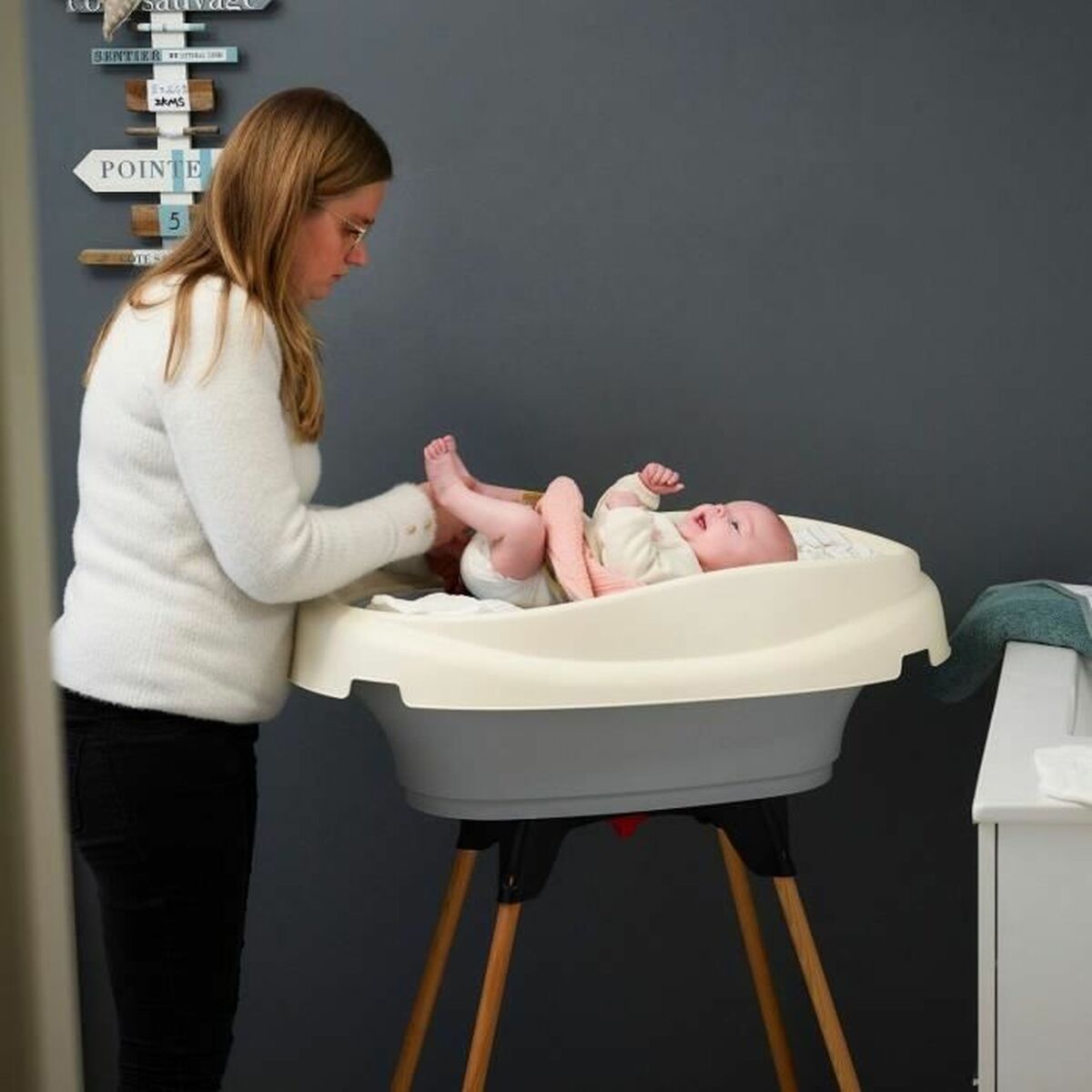 Växlare 2 in 1 Badkar Mörkblå - 3