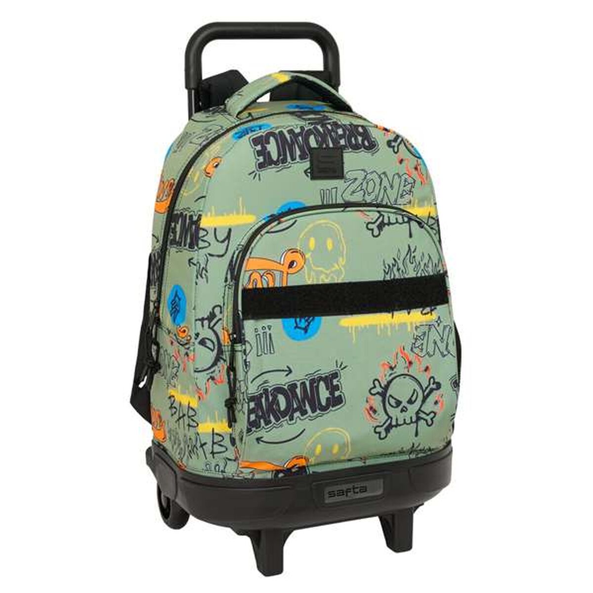 Skolväska med hjul Safta Zone 33 x 45 x 22 cm Graffitti