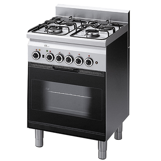Gasspis, 4 brännare, 1 Gasugn med Elektrisk grill