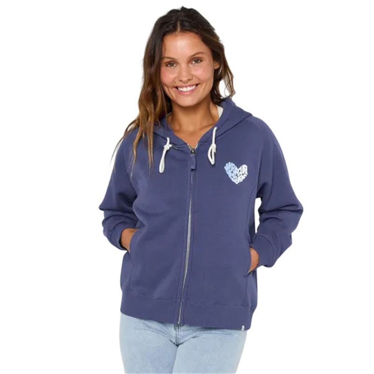 Damjacka Rip Curl Galicia Full Zip Fleece Marinblå