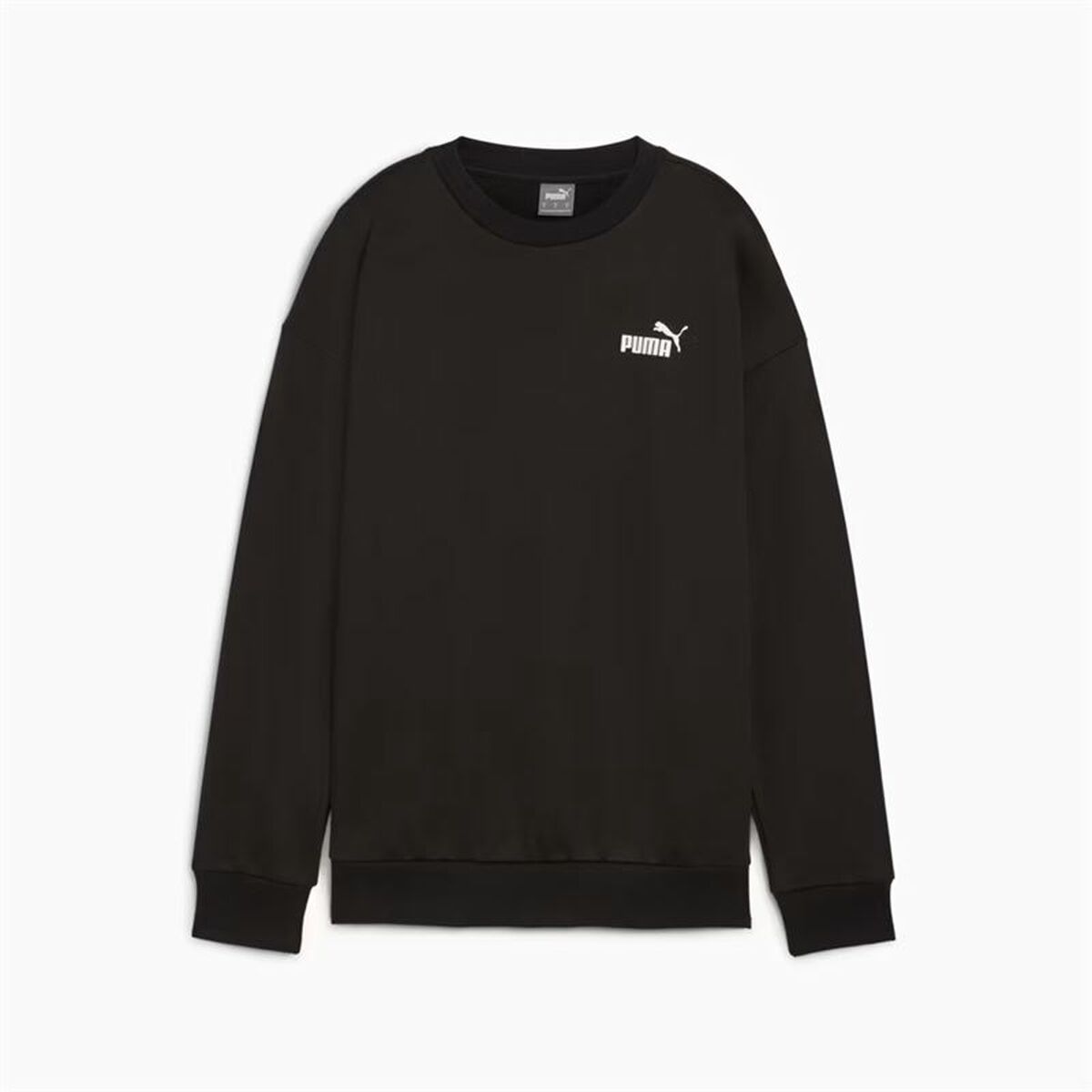 Tröja utan huva Dam Puma Essentials+ Relaxed Small Logo Crew Fl Svart