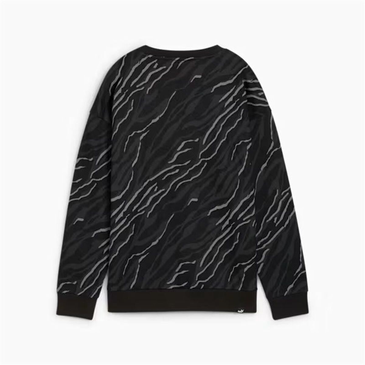 Tröja utan huva Dam Puma Essentials+ Animal Aop Crew Fl Mujer Svart - 2