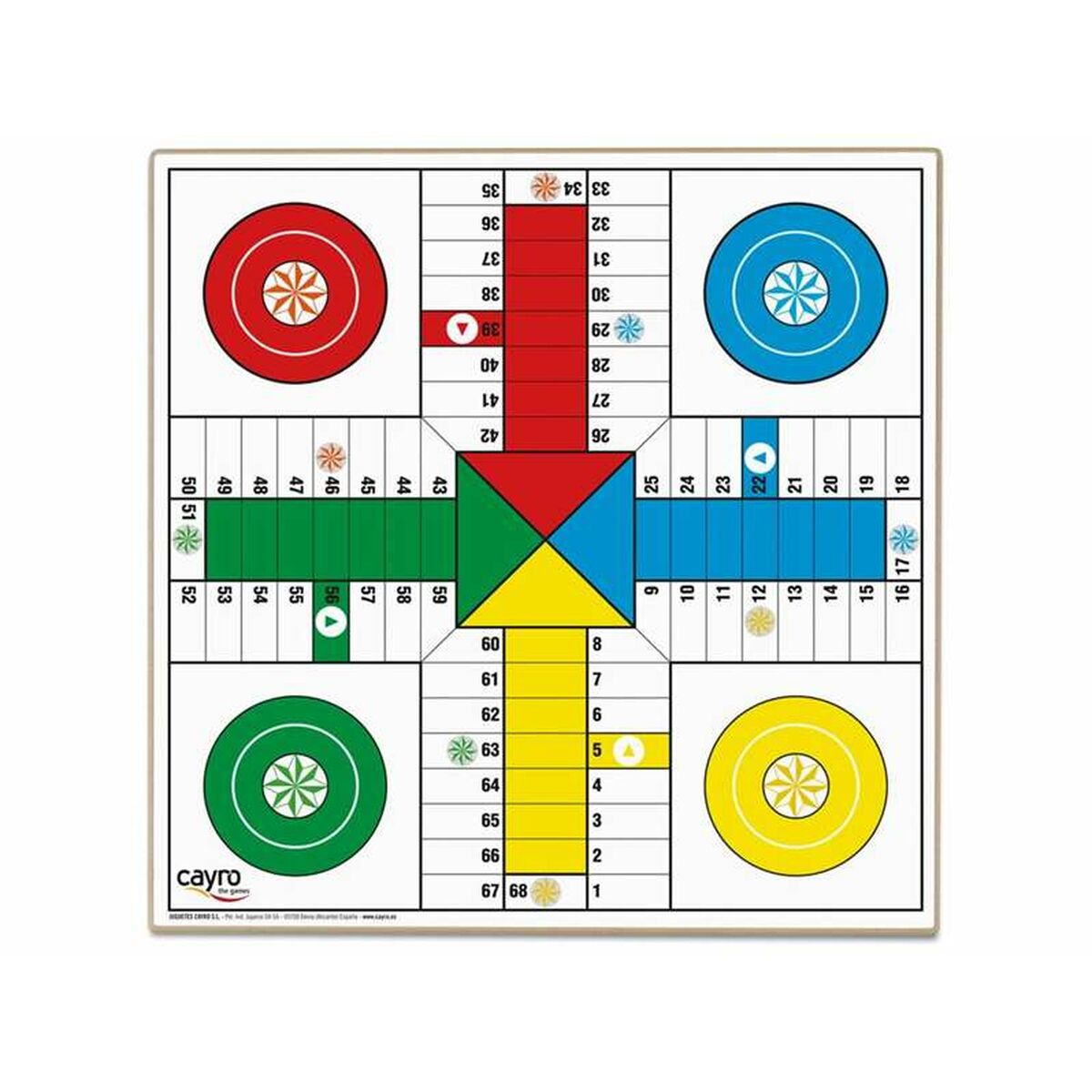 Parchís och Oca Board Cayro 33 x 33 cm