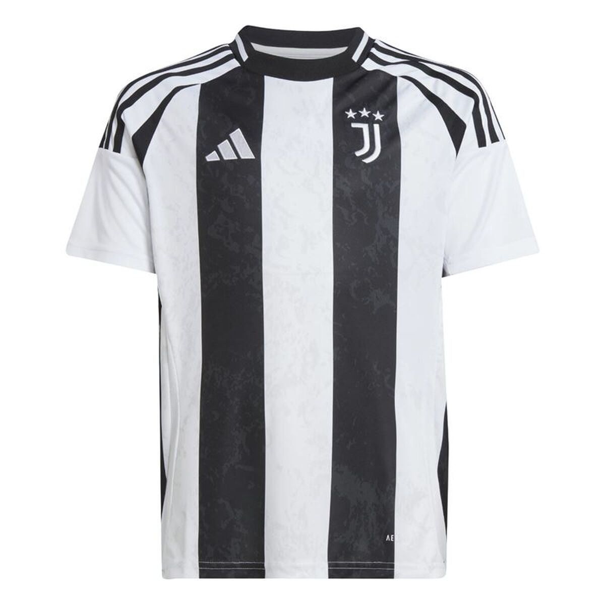 Kortärmad fotbollströja, Barn Adidas Juventus 24/25 Home Svart