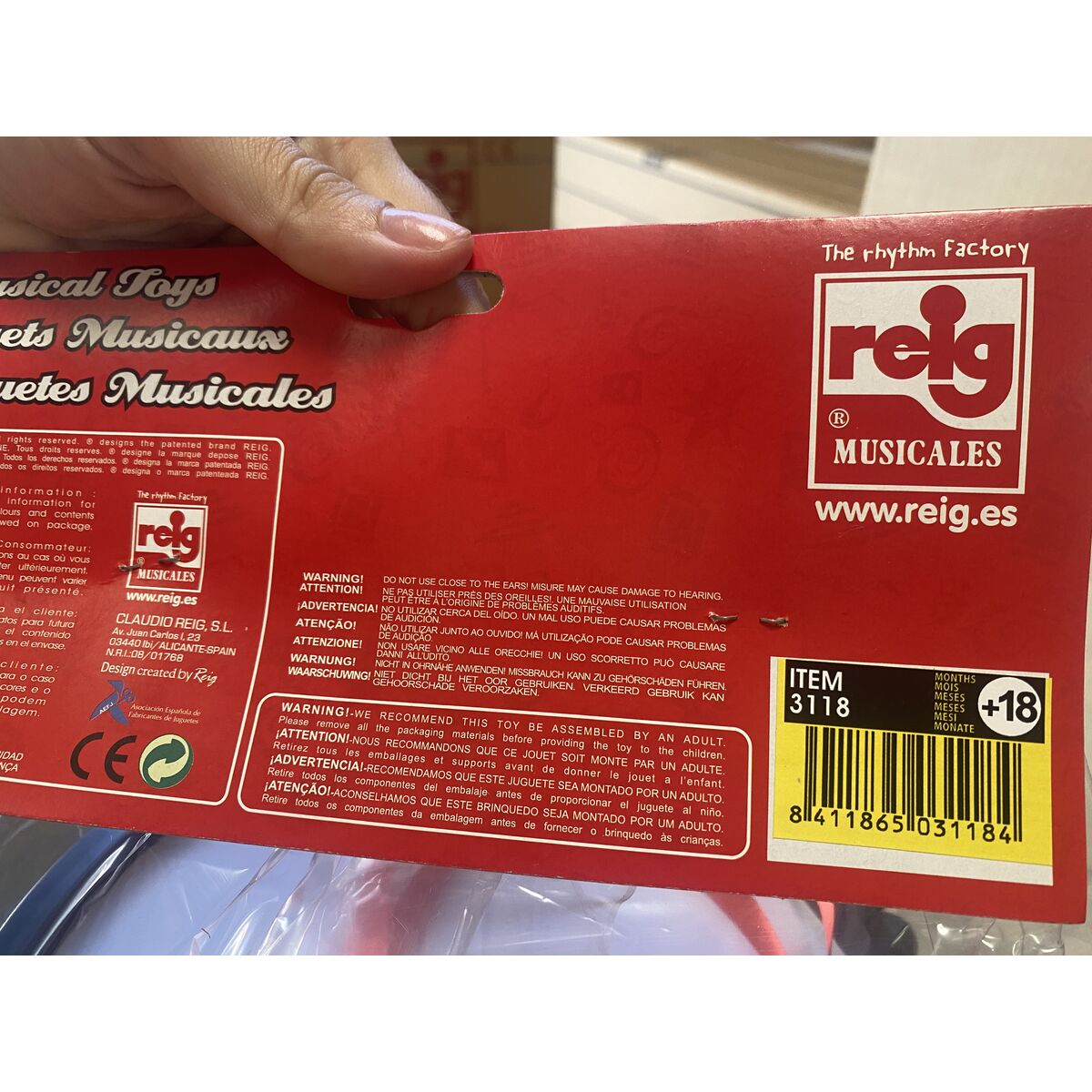 Musikalisk Leksak Reig Trumma Plast - 2