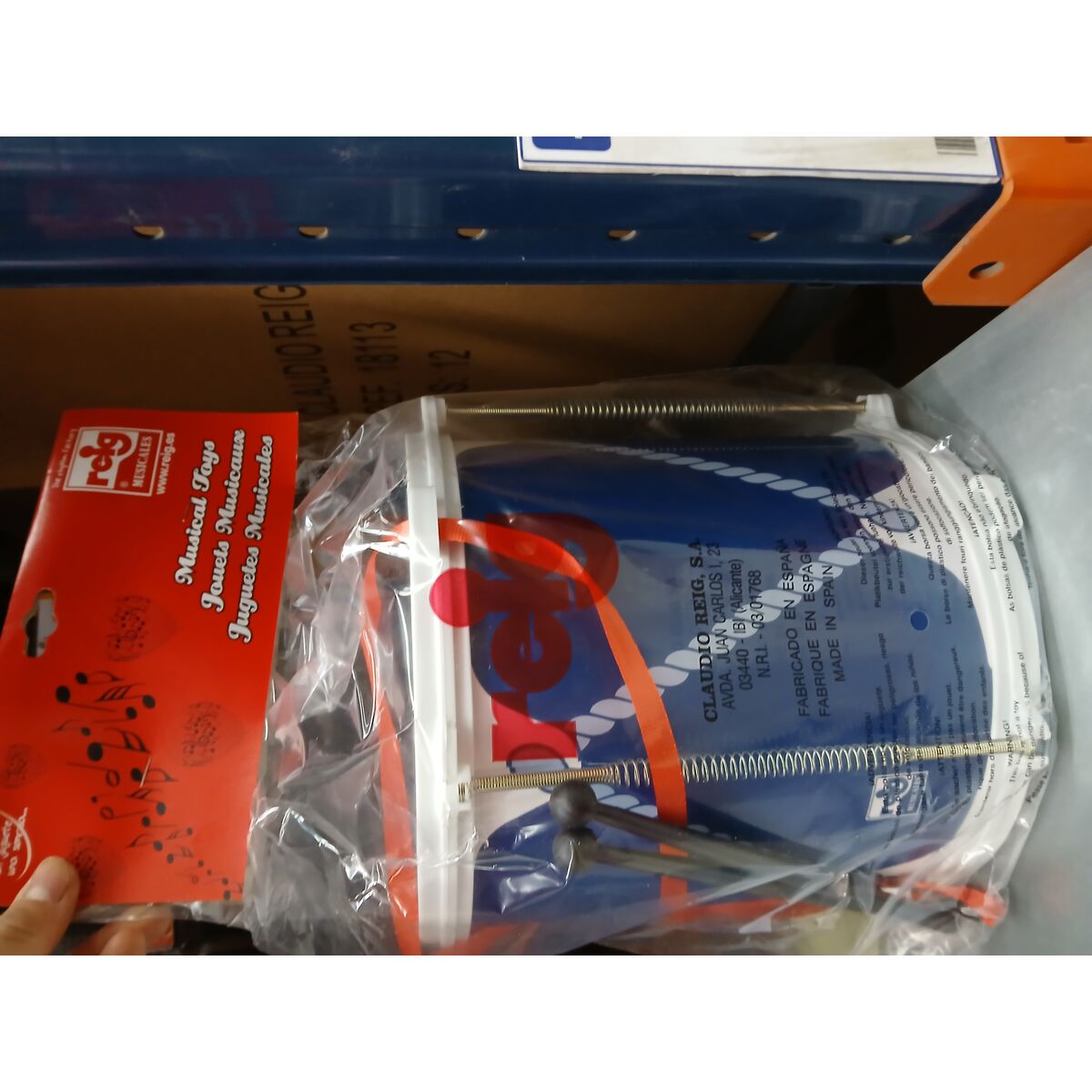 Musikalisk Leksak Reig Trumma Blå Plast - 3