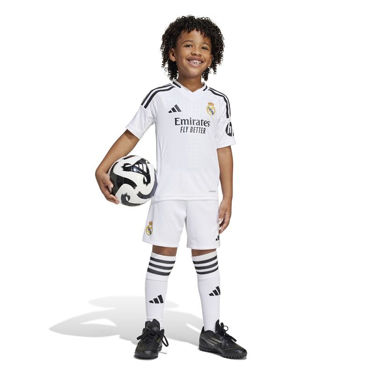 Set med fotbollsutrustning för barn Adidas Real Madrid 24/25 Home Multicolour