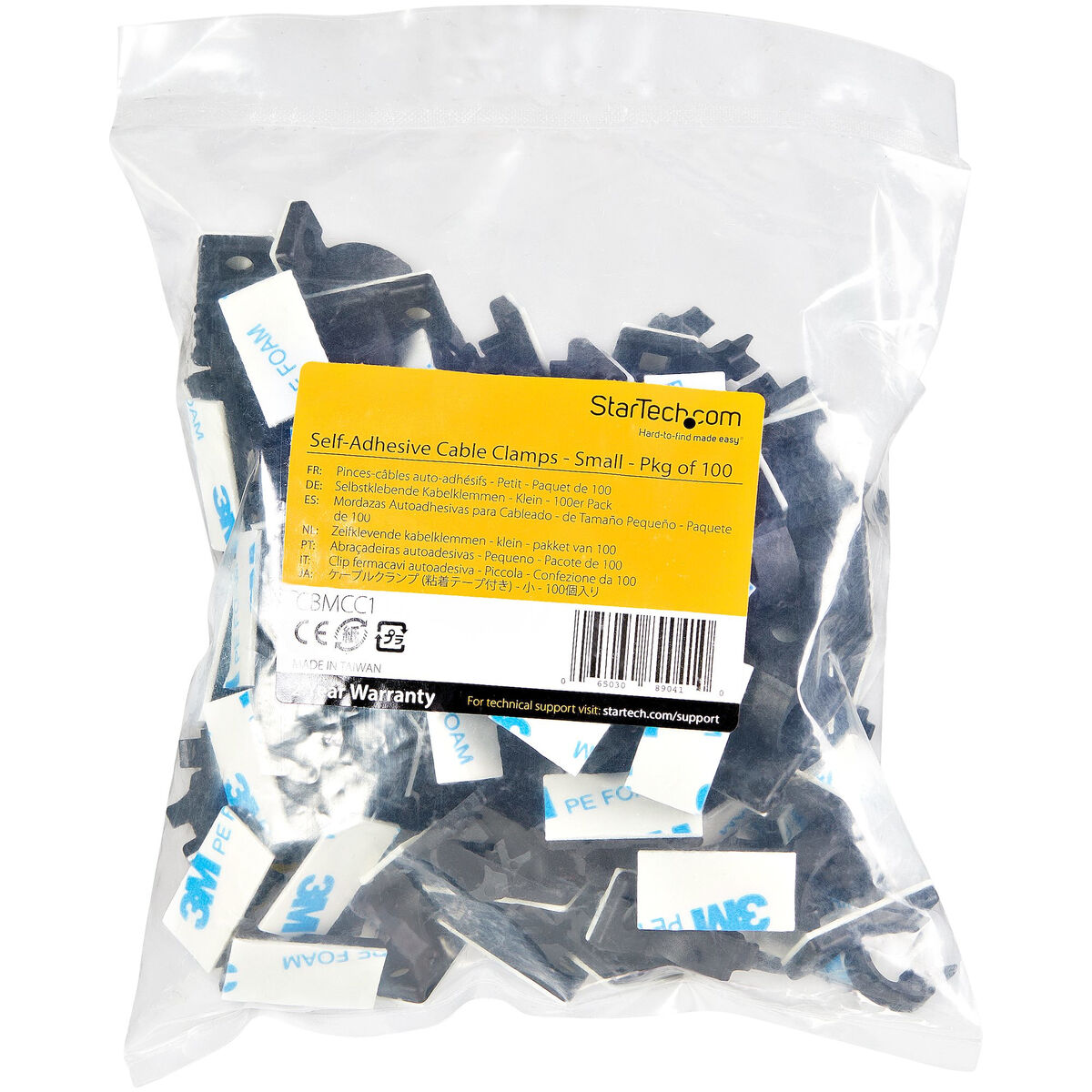 Kabelhållare Startech CBMCC1 Svart Nylon - 2