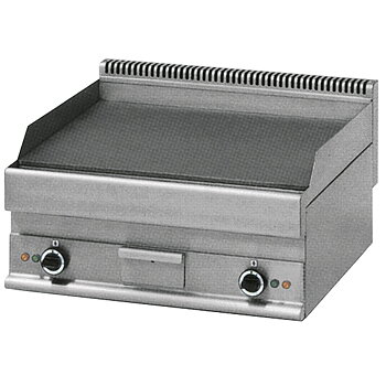 Elektrisk grillbänk, slät platta