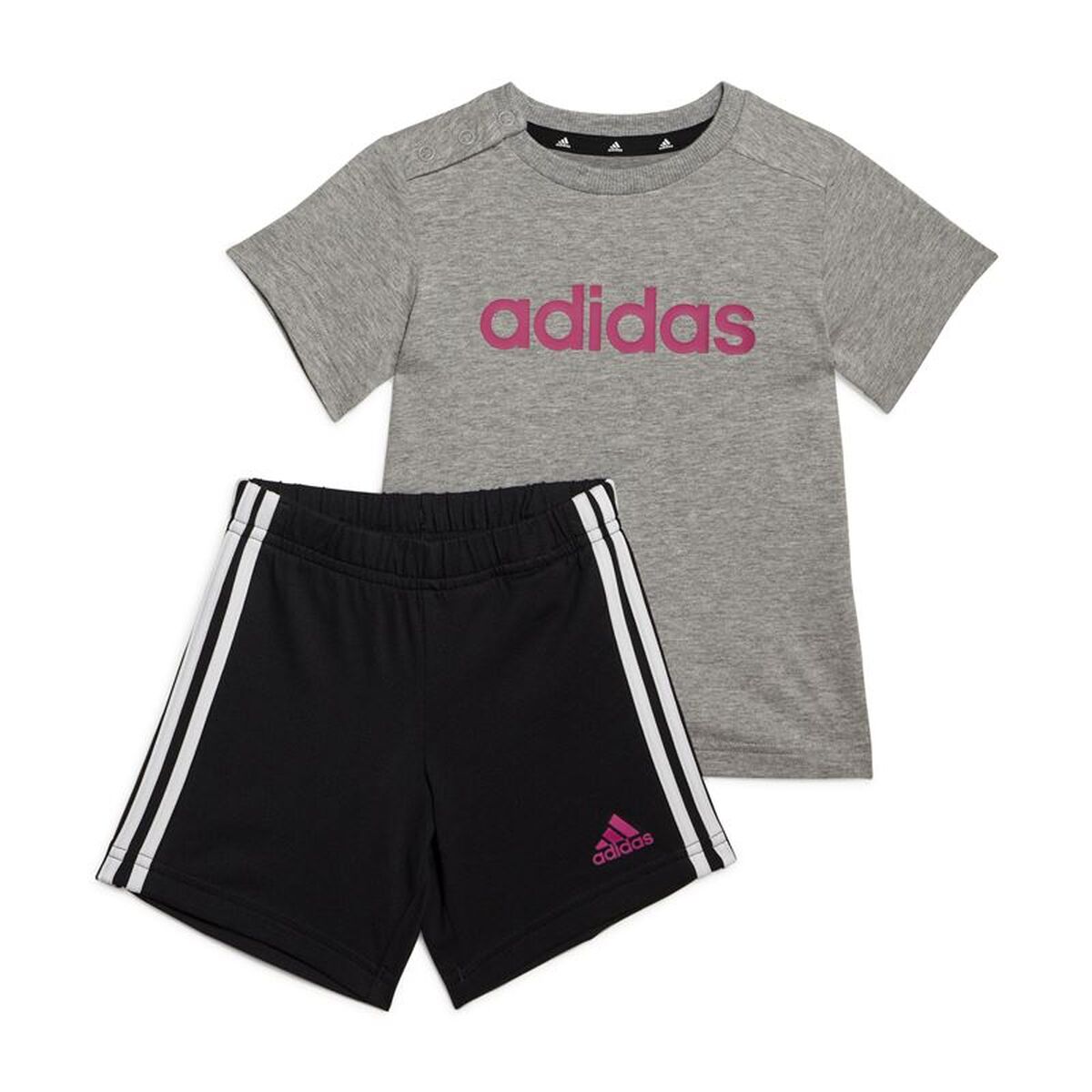 Set av kläder Adidas Essentials Lineage Mörkgrå