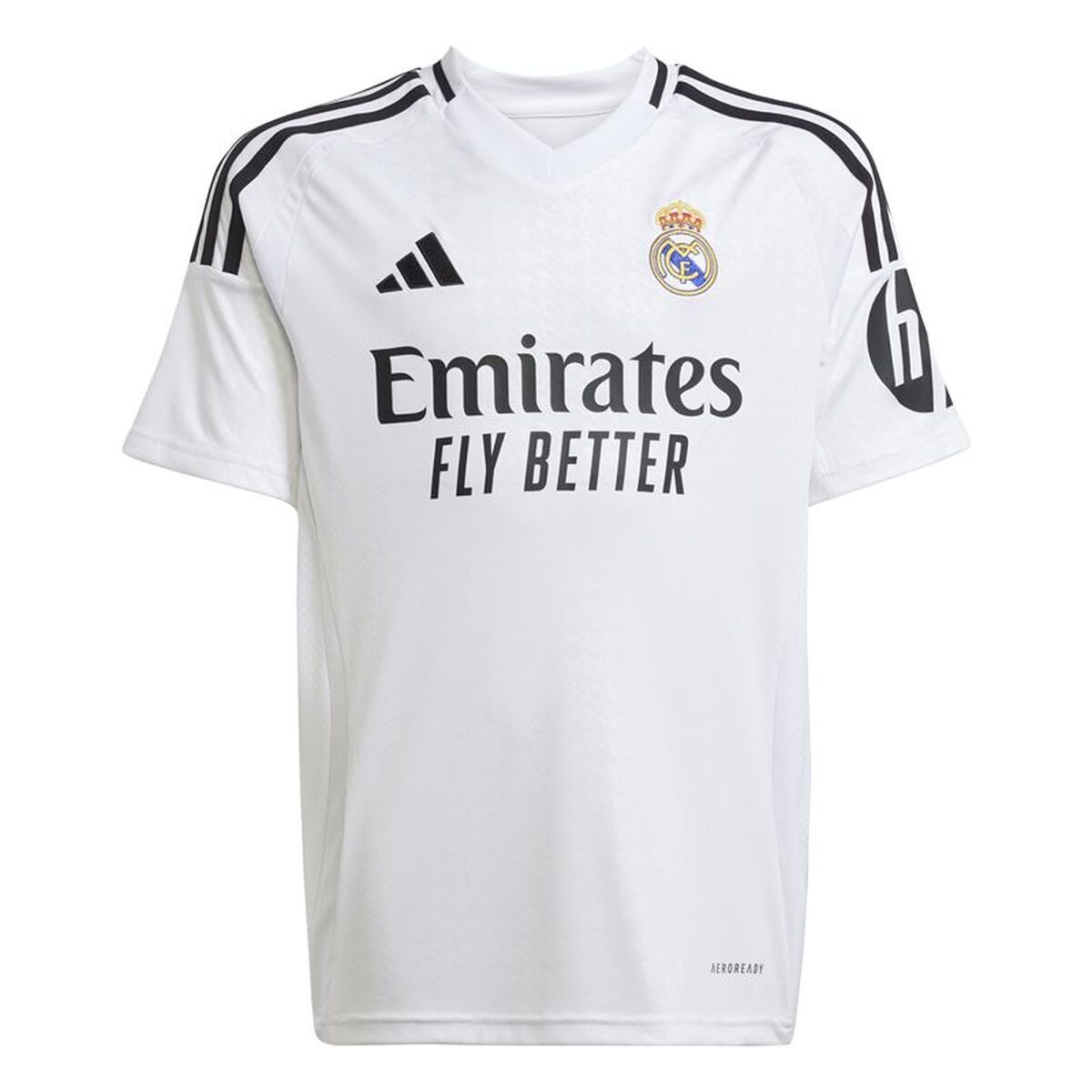 Kortärmad fotbollströja, Barn Adidas Real H Jsy Vit