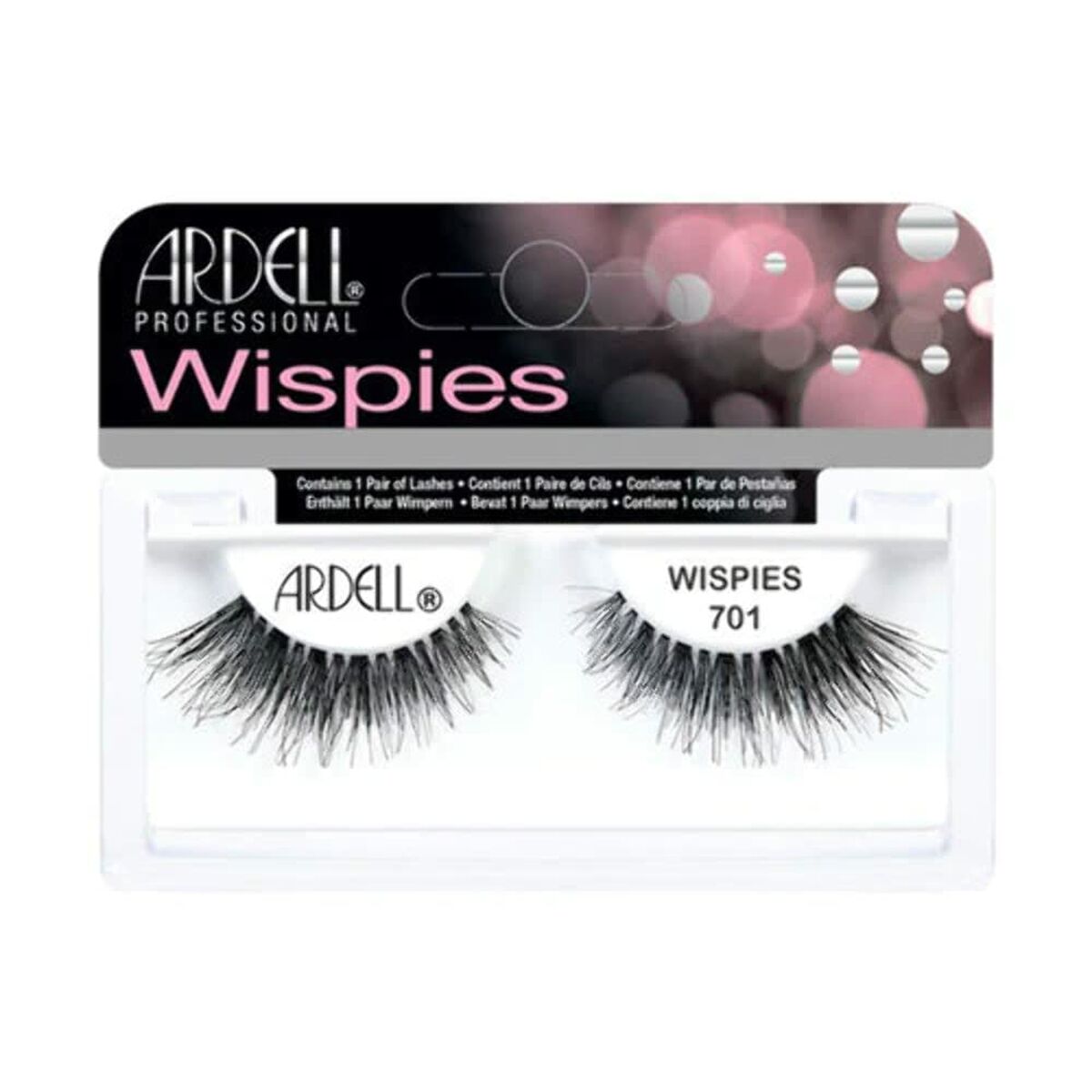 Fejka ögonfransar Ardell Wispies 701 Svart