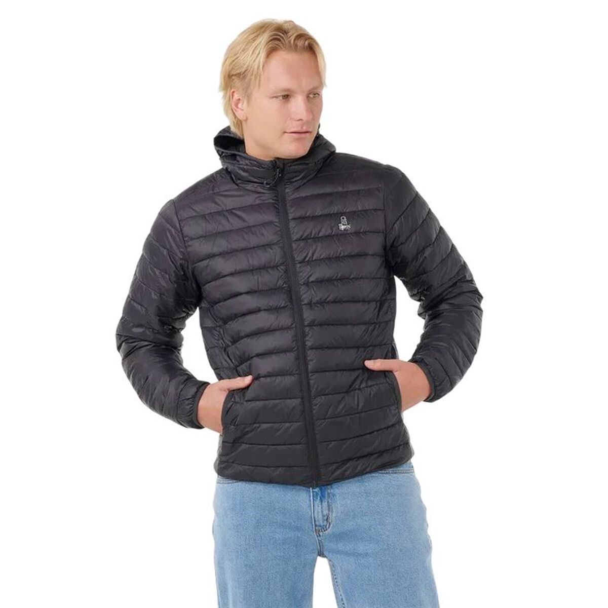 Jacka Rip Curl Anti Series Search Puffer Hood Svart