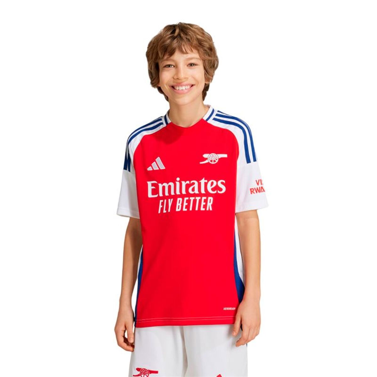 Kortärmad fotbollströja, Barn Adidas IS8141 Röd (15-16 år) - 2
