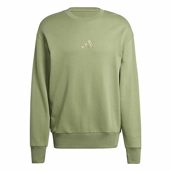 Tröja utan huva Adidas All Szn French Terry Crew Grön L