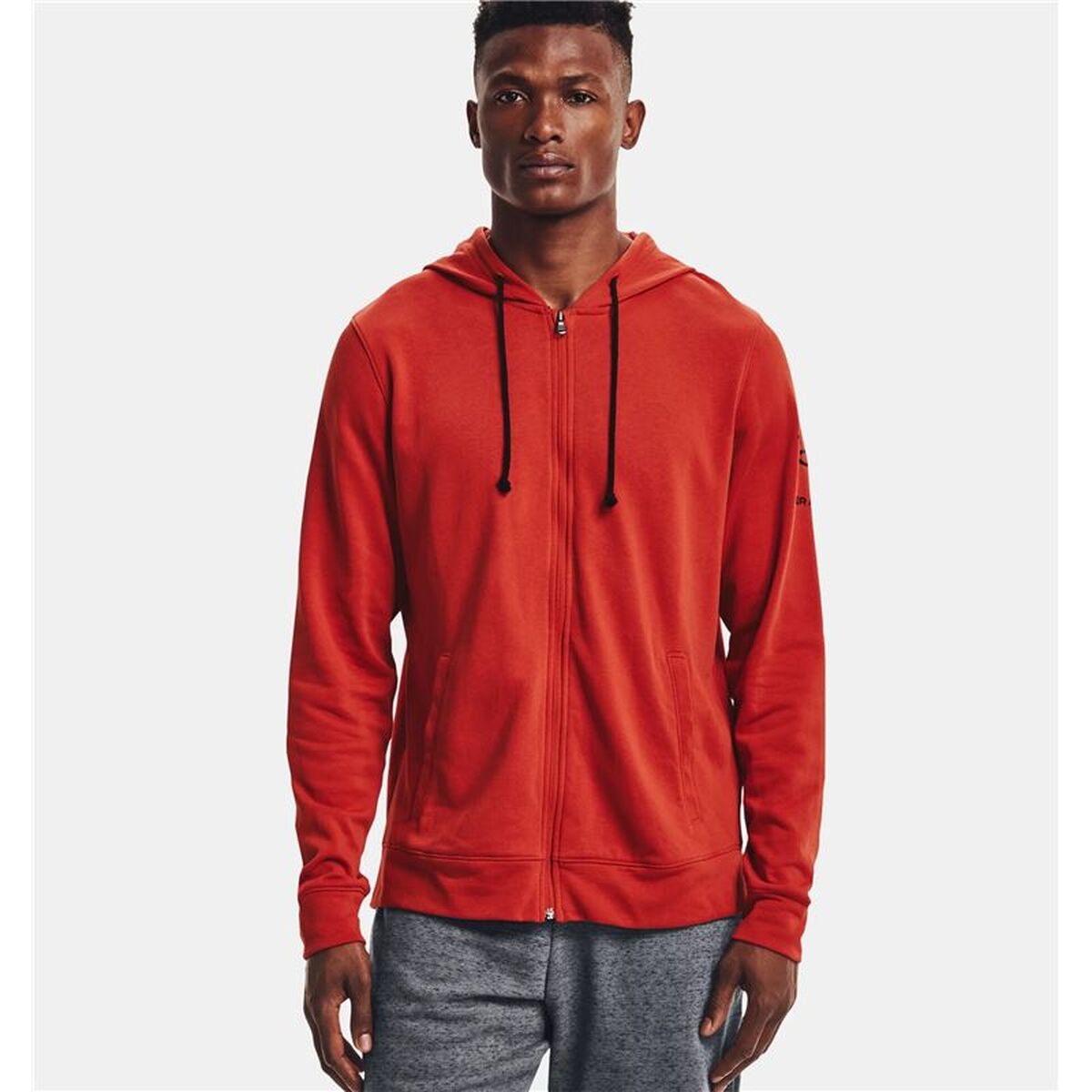 Träningsjacka Herr Under Armour Rival Terry Man Röd - 2