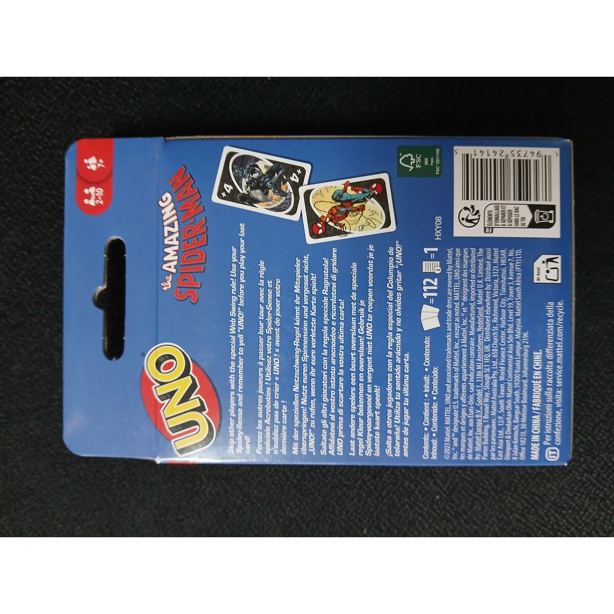 Kortspel Mattel UNO Spiderman - 2