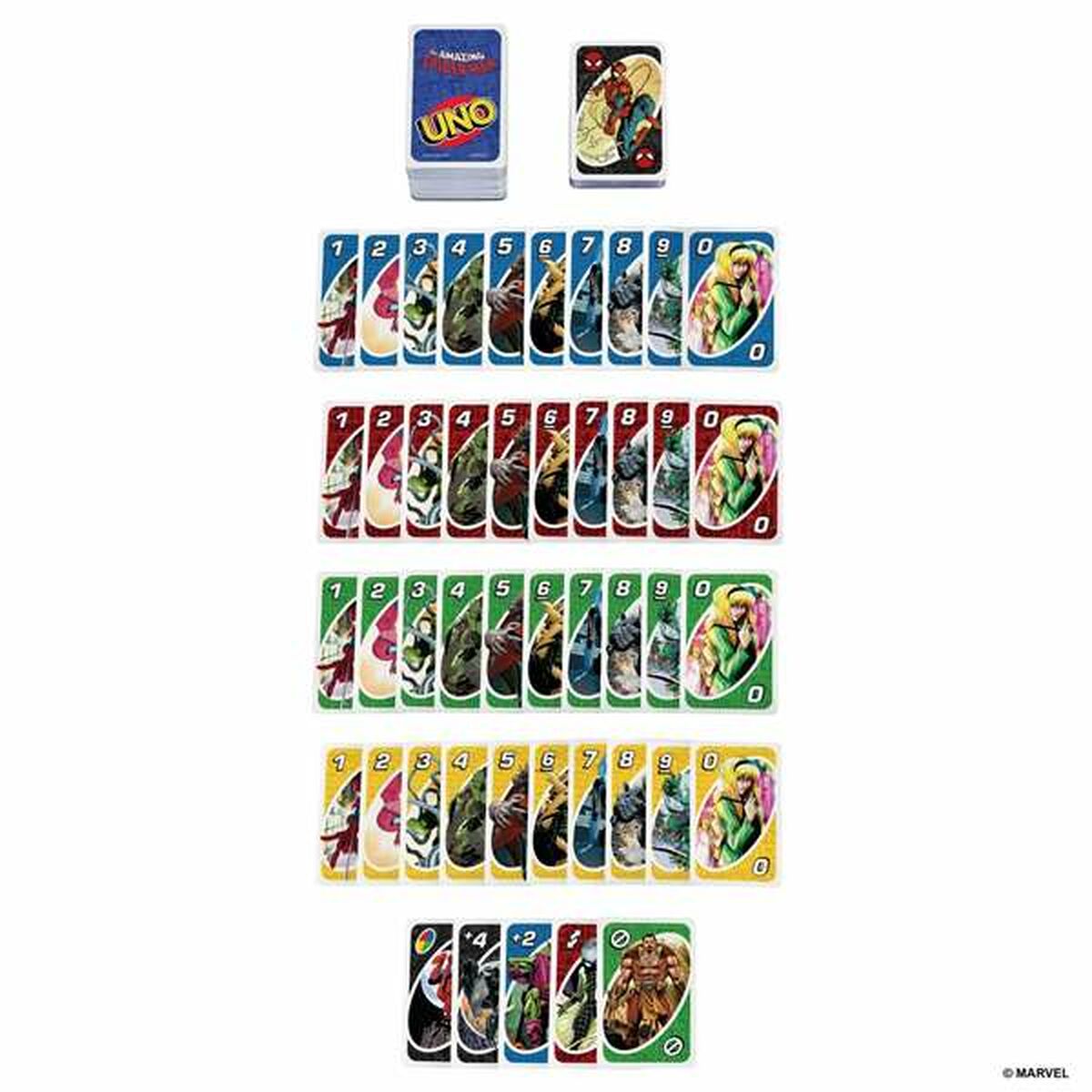 Kortspel Mattel UNO Spiderman - 3